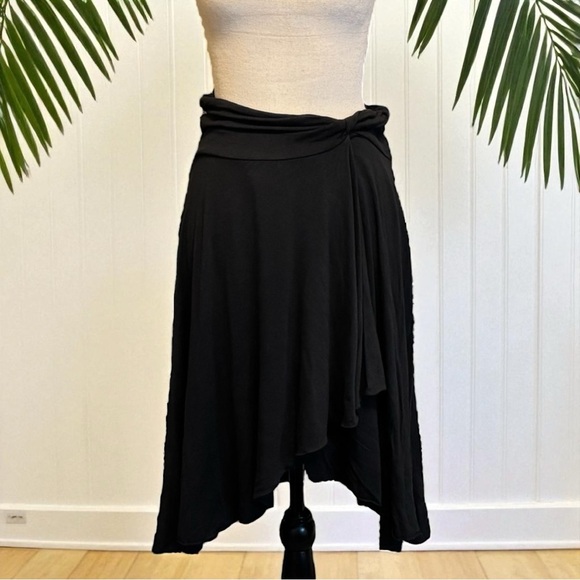 Express Y2K Black Asymmetrical Handkerchief Hem Skirt XS - Picture 3 of 10